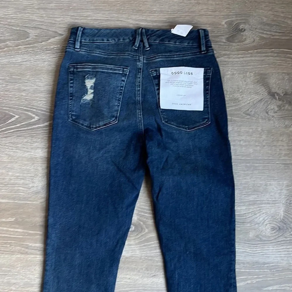 NEW GOOD AMERICAN GOOD LEGS IN BLUE 784 - Picture 11 of 13